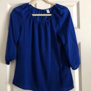Royal blue blouse